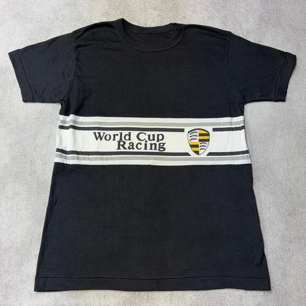 Vintage 80s 90s Porsche World Cup Racing T-Shirt Single Stitch Back Mens M